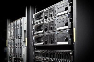 Frontansicht eines Serverracks