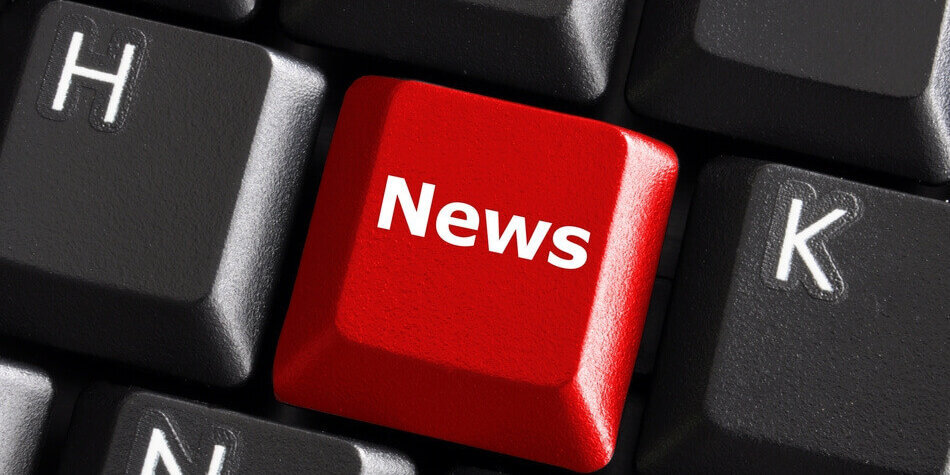 news Tastatur mit roter News Taste