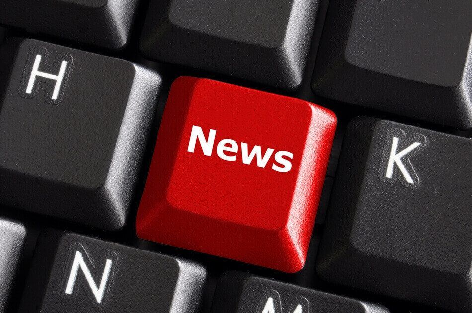 Blog 3 Tastatur mit roter News Taste