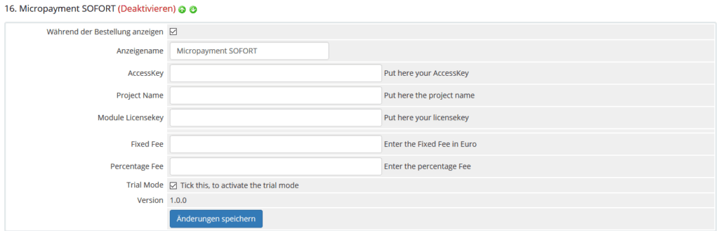 WHMCS Micropayment SOFORT Gateway 1